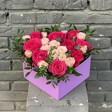 Цветочная композиция из Розы в коробке в Красном Октябре