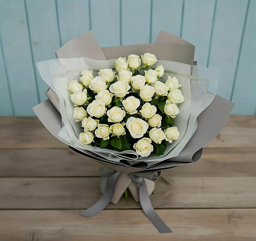 Букет Белоснежная нежность в Красном Октябре