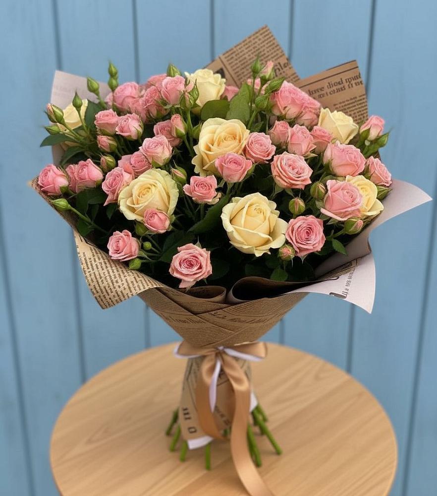 Букет цветов из: Розы в Красном Октябре