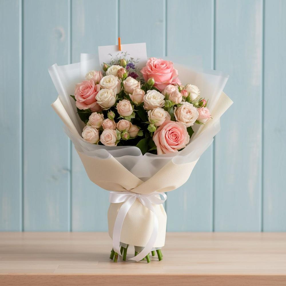 Букет цветов из: Розы в Красном Октябре