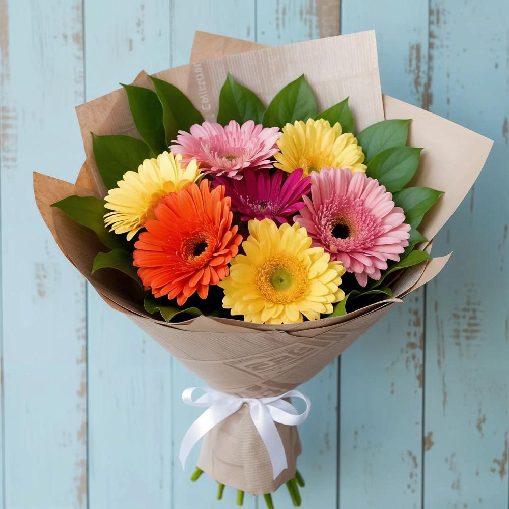 Букет цветов из: Герберы в Красном Октябре