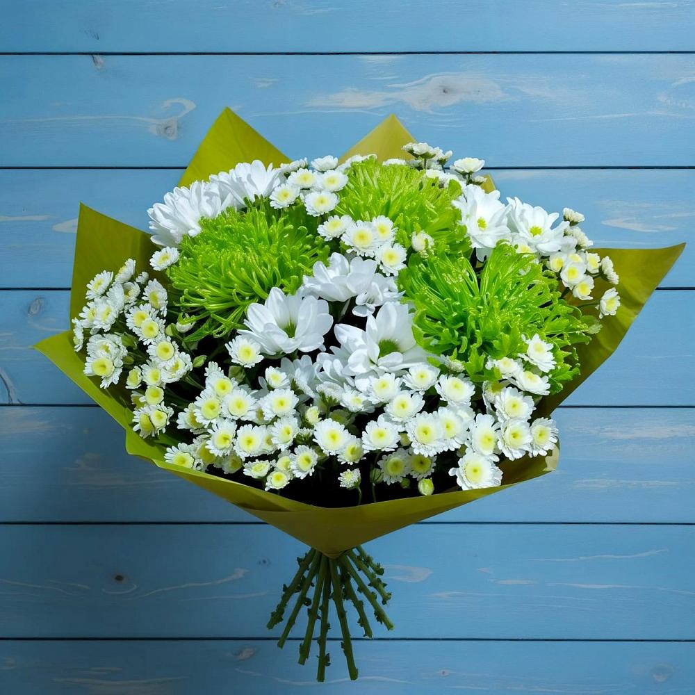 Букет цветов из: Хризантемы в Красном Октябре