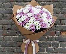 Букет цветов из:  Хризантемы в Красном Октябре