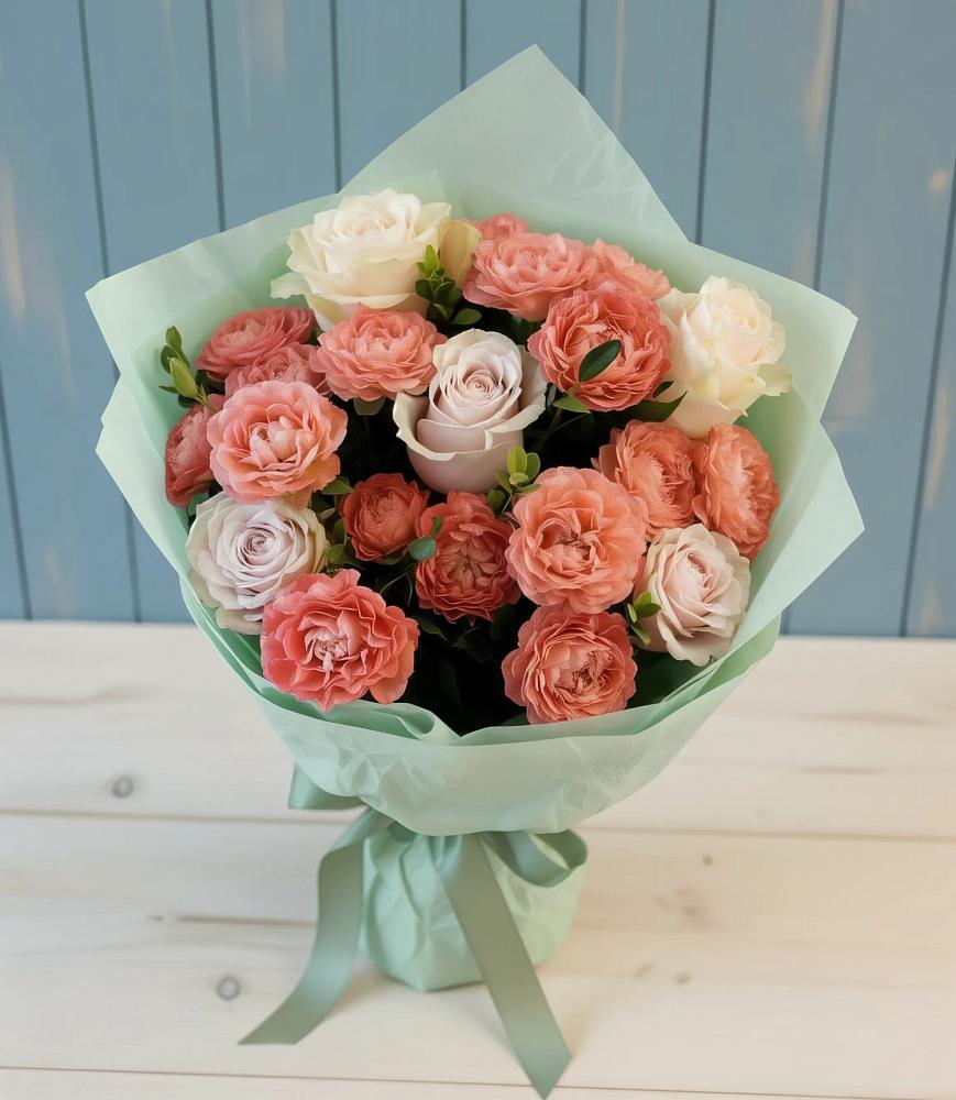 Букет цветов из: Розы в Красном Октябре