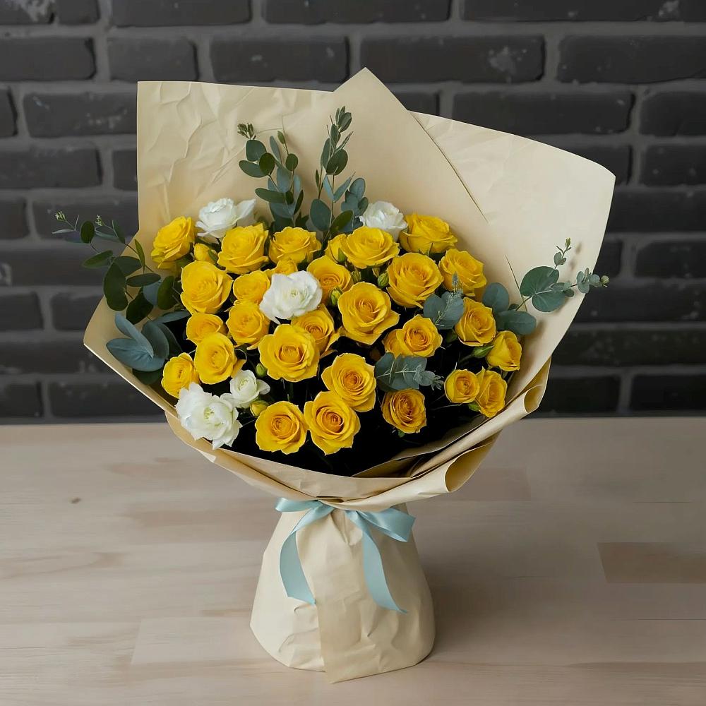 Букет цветов из: Розы в Красном Октябре