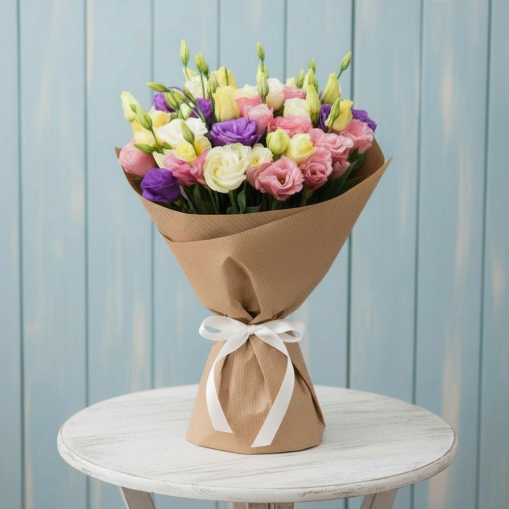 Букет цветов из: Лизиантусы в Красном Октябре