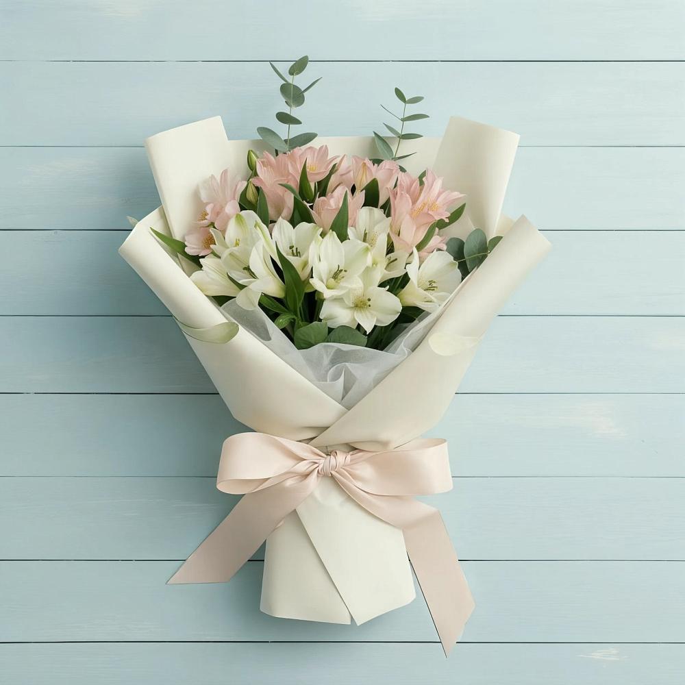 Букет цветов из: Альстромерии в Красном Октябре