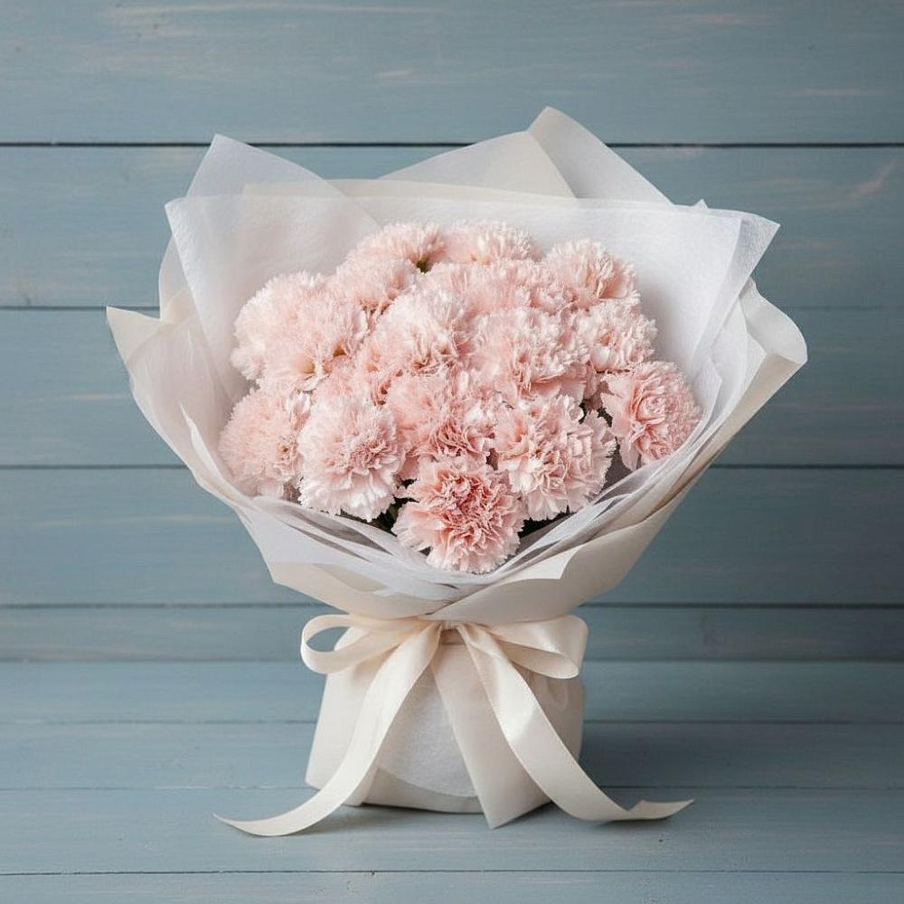 Букет цветов из: Гвоздики в Красном Октябре