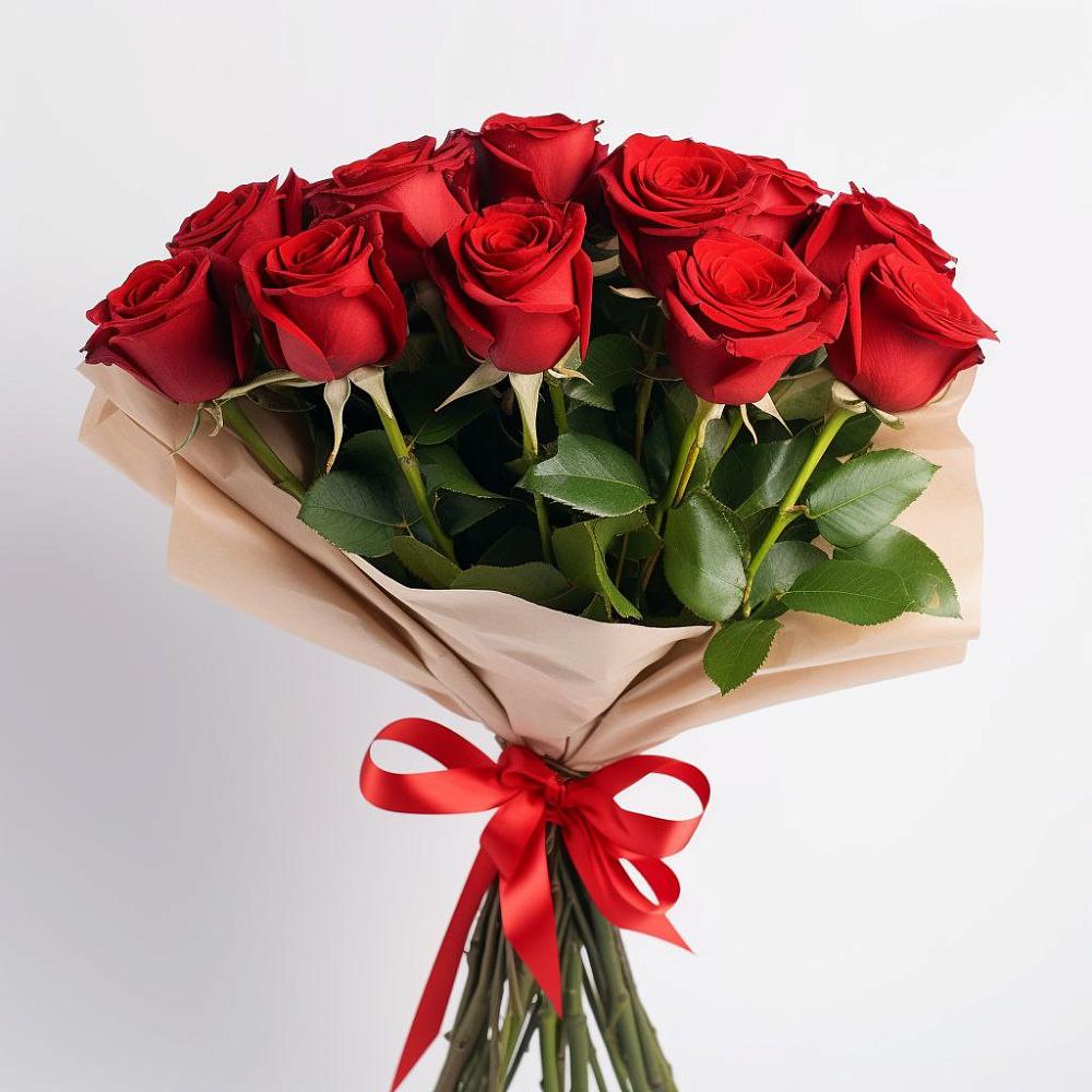 Букет 11 Красных роз Эдлесс Лав в Красном Октябре