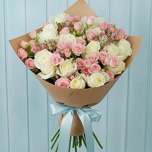 Букет цветов из:  Розы в Красном Октябре